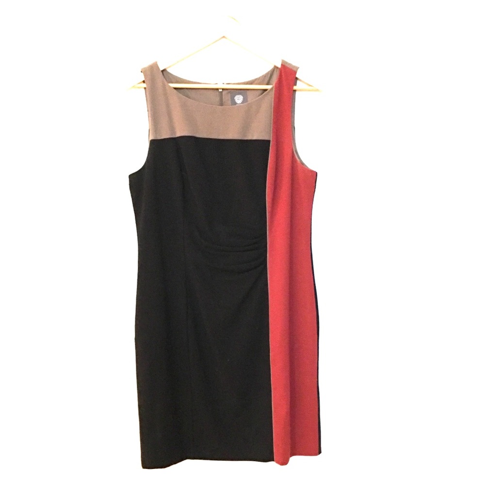 Tri-Color Sleeveless Dress